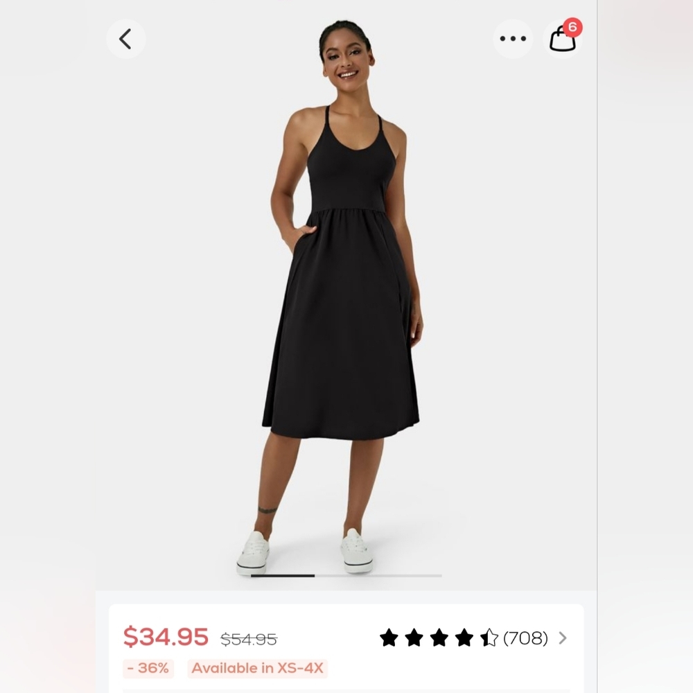 Every day midi chill dress la la land brand: Halara Size small